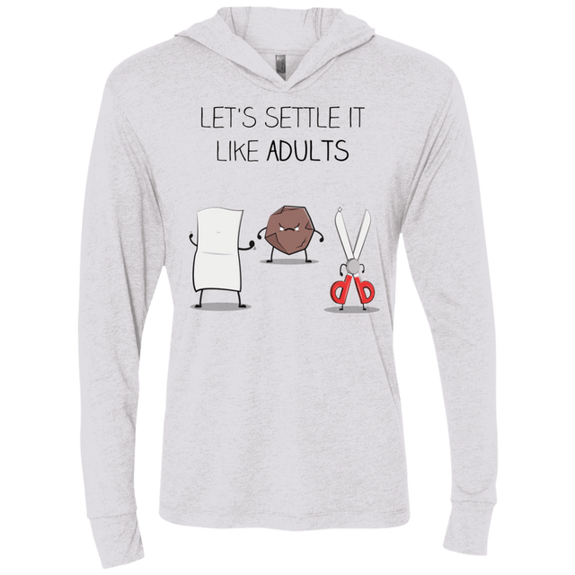 T-Shirts Heather White / X-Small Shifumi Triblend Long Sleeve Hoodie Tee