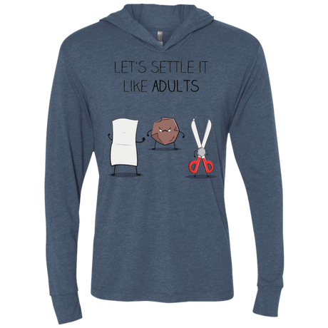 T-Shirts Indigo / X-Small Shifumi Triblend Long Sleeve Hoodie Tee