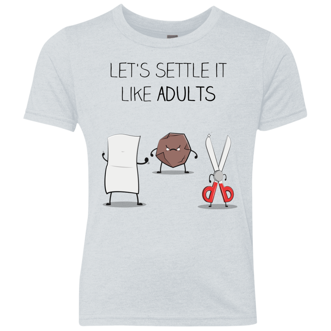 T-Shirts Heather White / YXS Shifumi Youth Triblend T-Shirt