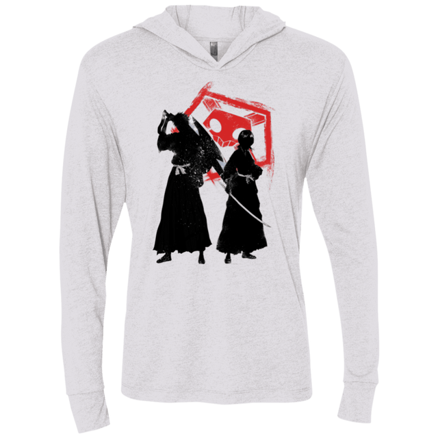 T-Shirts Heather White / X-Small Shinigami 2 Triblend Long Sleeve Hoodie Tee