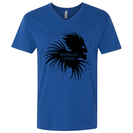 T-Shirts Royal / X-Small Shinigami Is Coming Men's Premium V-Neck