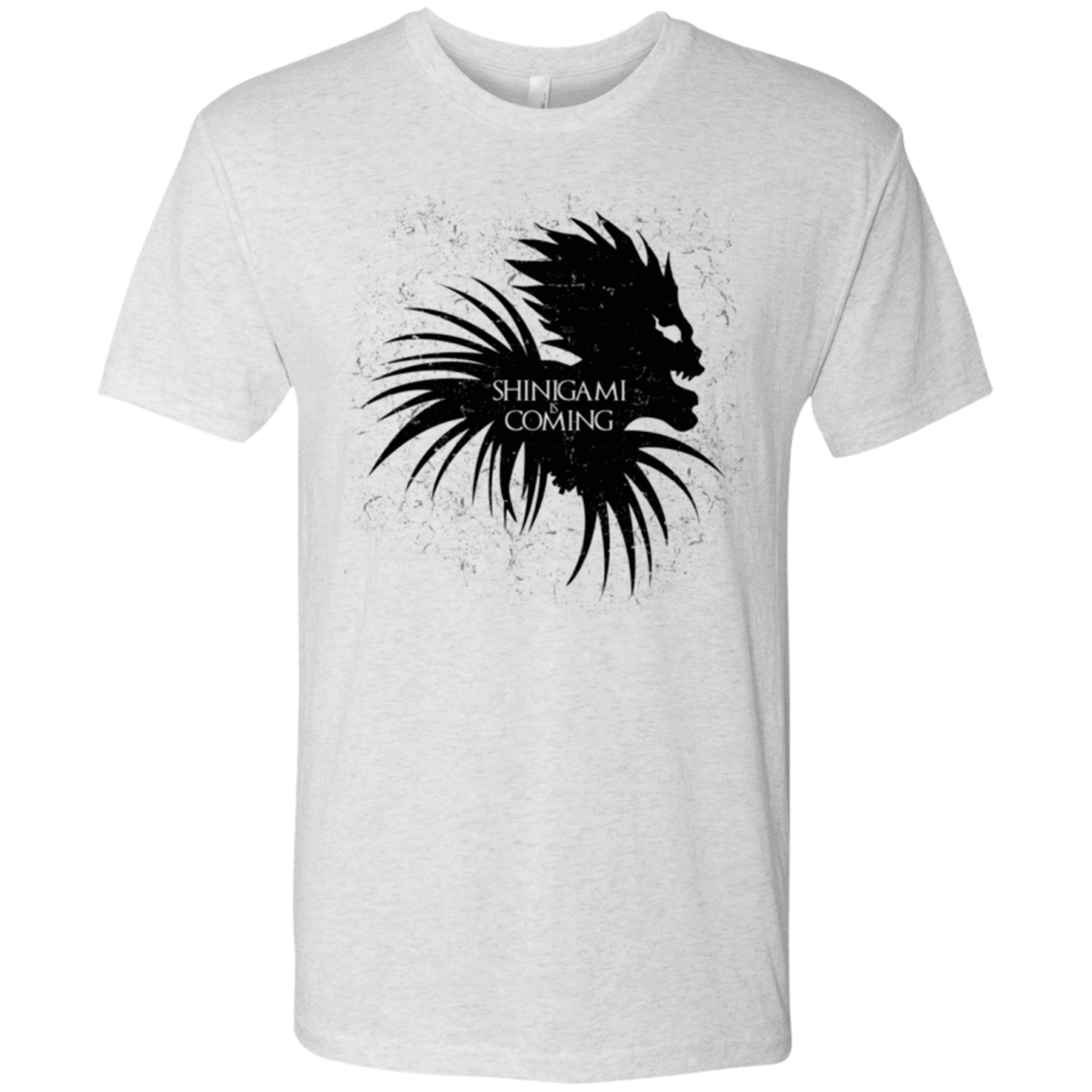 T-Shirts Heather White / Small Shinigami Is Coming Men's Triblend T-Shirt