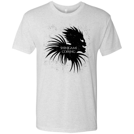 T-Shirts Heather White / Small Shinigami Is Coming Men's Triblend T-Shirt