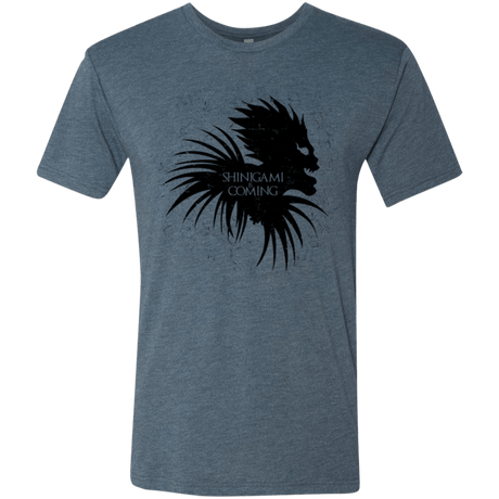 T-Shirts Indigo / Small Shinigami Is Coming Men's Triblend T-Shirt