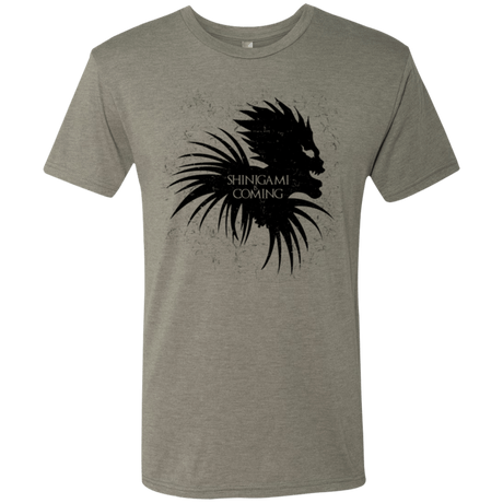 T-Shirts Venetian Grey / Small Shinigami Is Coming Men's Triblend T-Shirt