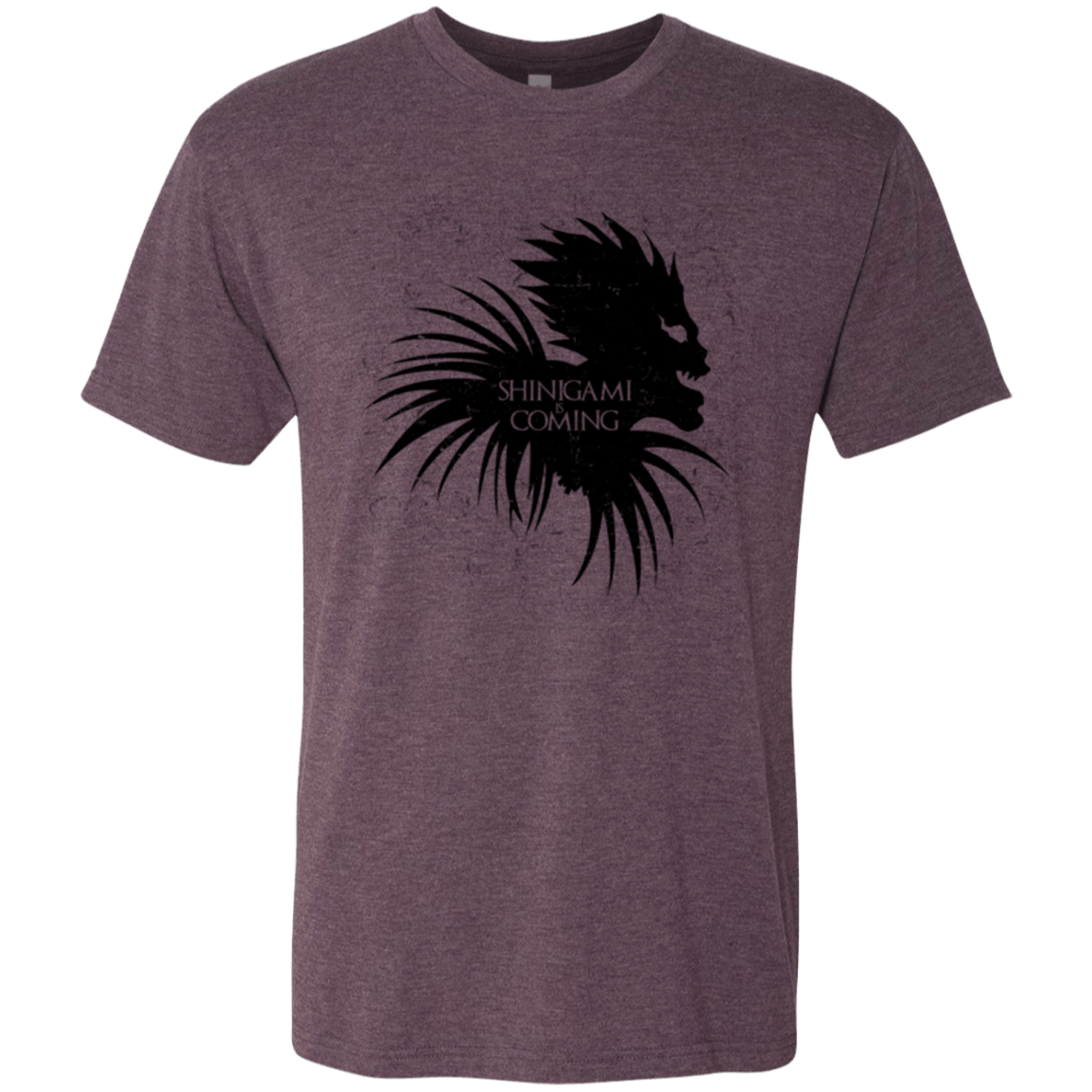 T-Shirts Vintage Purple / Small Shinigami Is Coming Men's Triblend T-Shirt