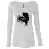 T-Shirts Heather White / Small Shinigami Is Coming Women's Triblend Long Sleeve Shirt