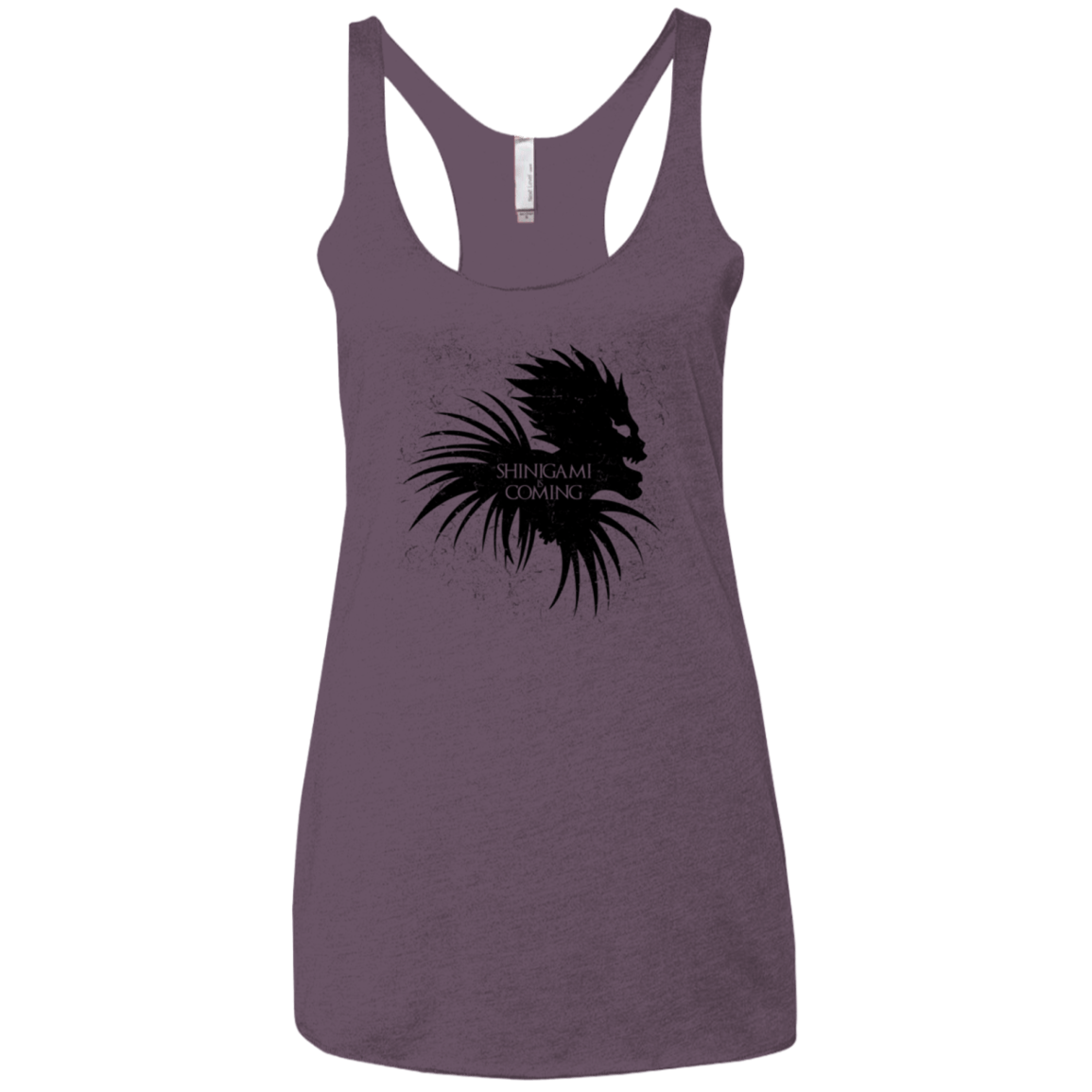 T-Shirts Vintage Purple / X-Small Shinigami Is Coming Women's Triblend Racerback Tank