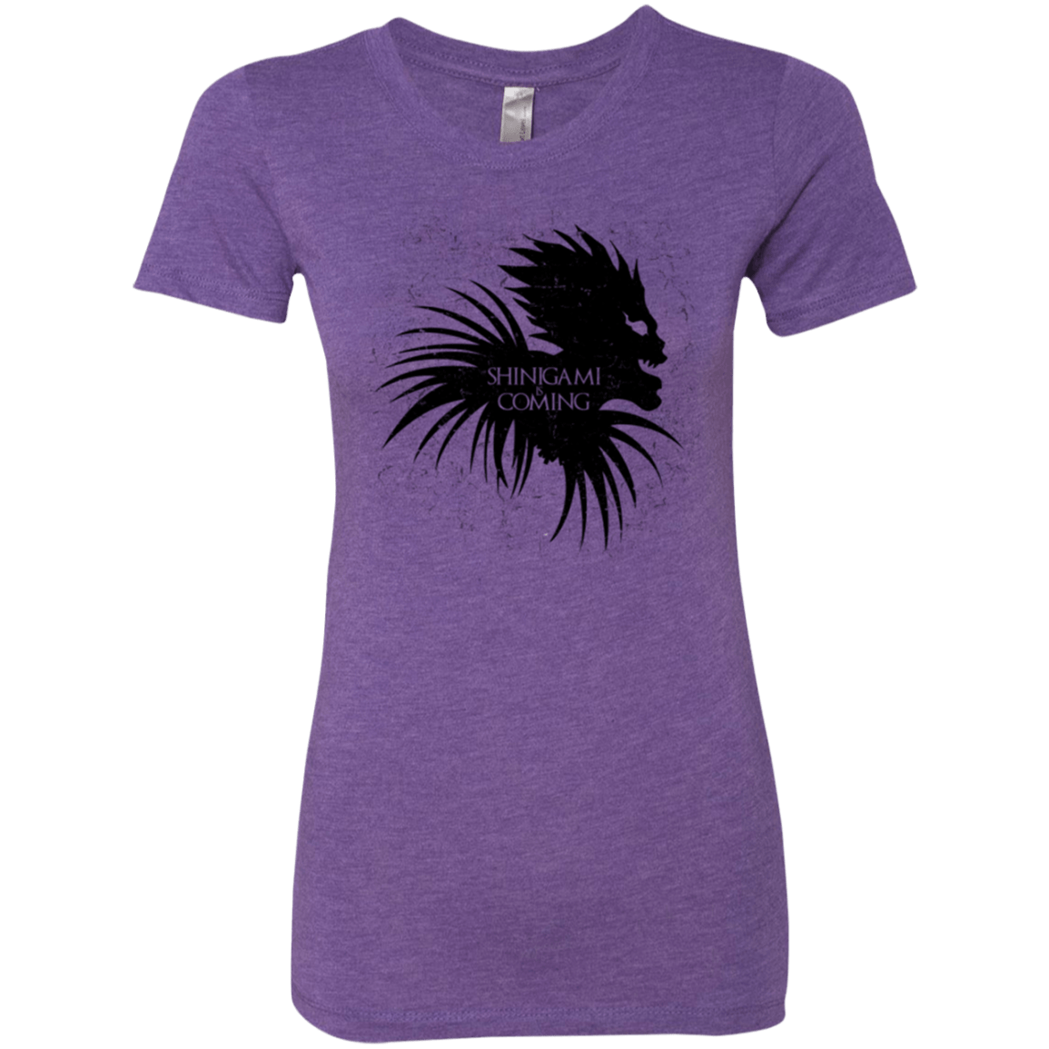 T-Shirts Purple Rush / Small Shinigami Is Coming Women's Triblend T-Shirt