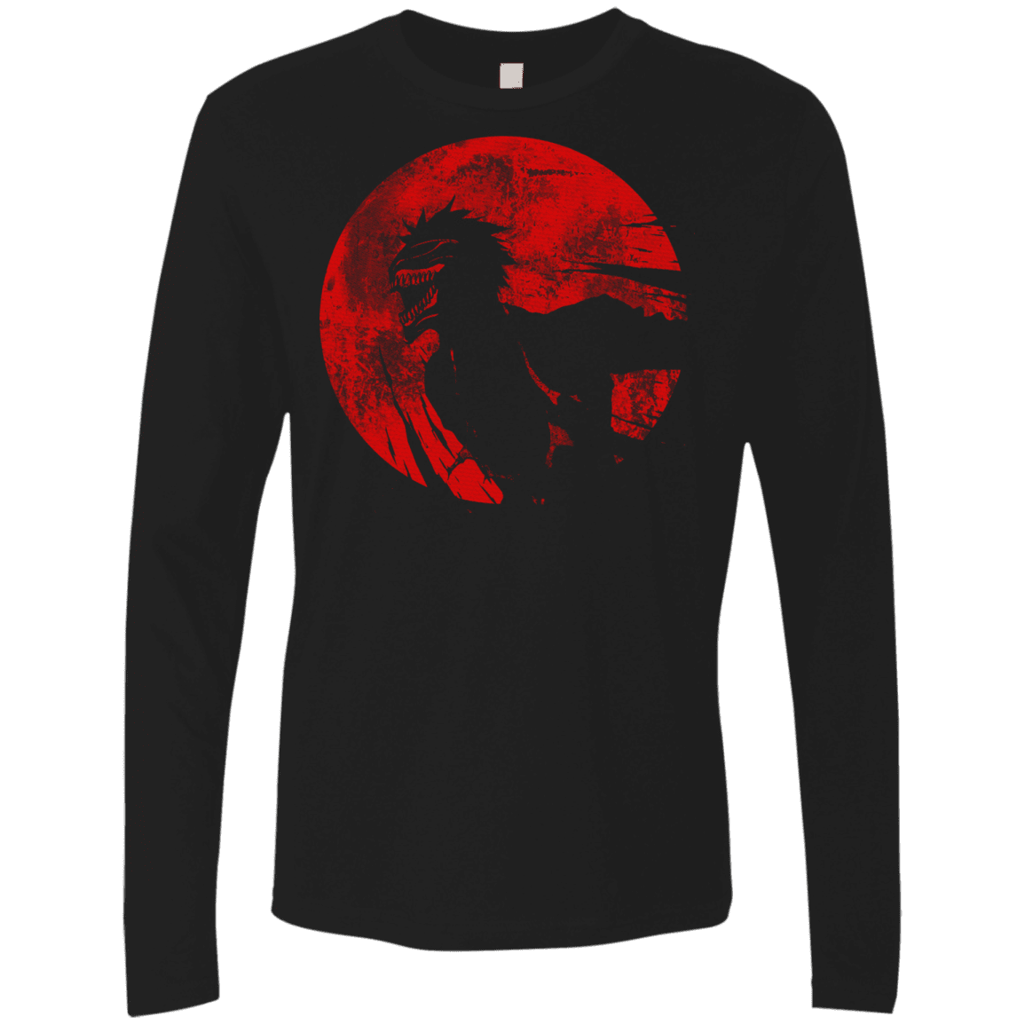 T-Shirts Black / S Shinigami Mask Men's Premium Long Sleeve