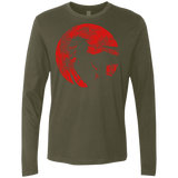 T-Shirts Military Green / S Shinigami Mask Men's Premium Long Sleeve