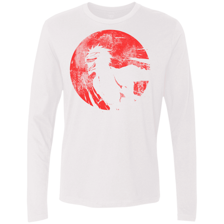 T-Shirts White / S Shinigami Mask Men's Premium Long Sleeve