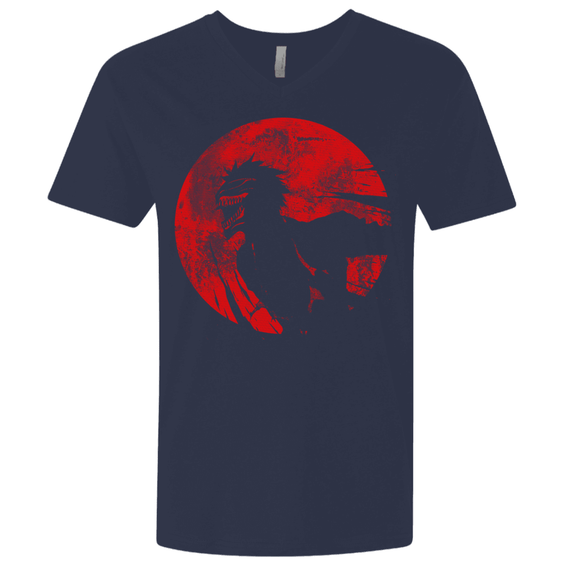 T-Shirts Midnight Navy / X-Small Shinigami Mask Men's Premium V-Neck