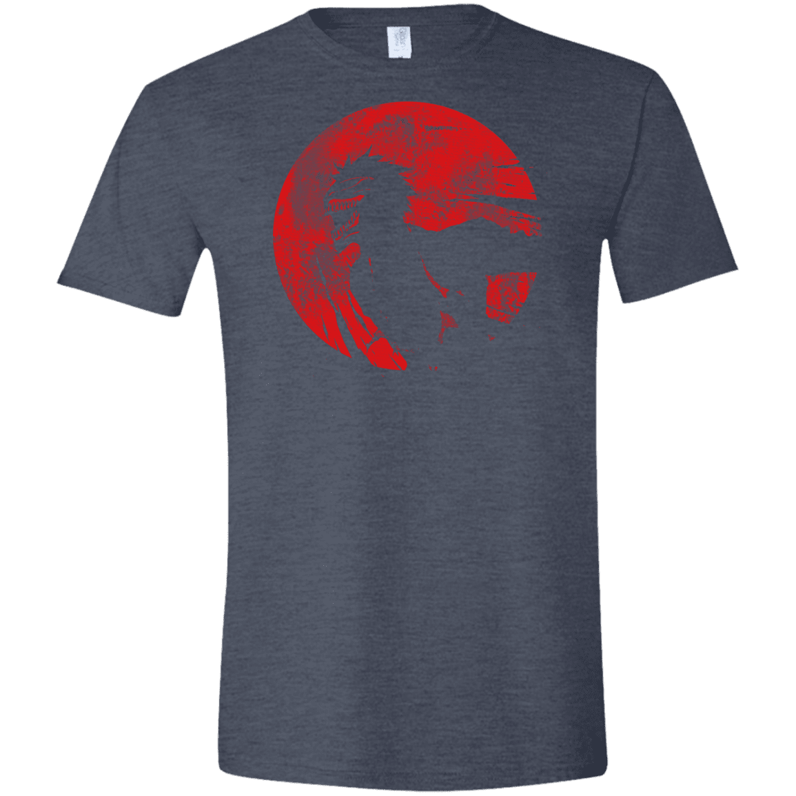 T-Shirts Heather Navy / S Shinigami Mask Men's Semi-Fitted Softstyle