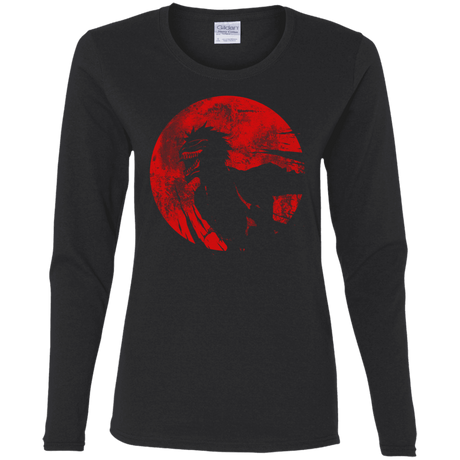 T-Shirts Black / S Shinigami Mask Women's Long Sleeve T-Shirt