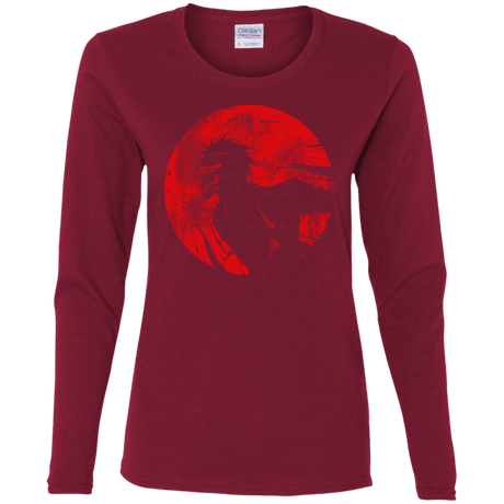 T-Shirts Cardinal / S Shinigami Mask Women's Long Sleeve T-Shirt