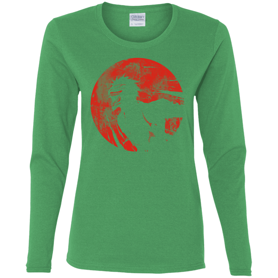 T-Shirts Irish Green / S Shinigami Mask Women's Long Sleeve T-Shirt