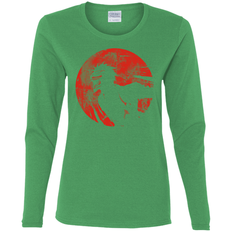 T-Shirts Irish Green / S Shinigami Mask Women's Long Sleeve T-Shirt