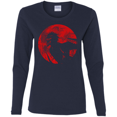 T-Shirts Navy / S Shinigami Mask Women's Long Sleeve T-Shirt