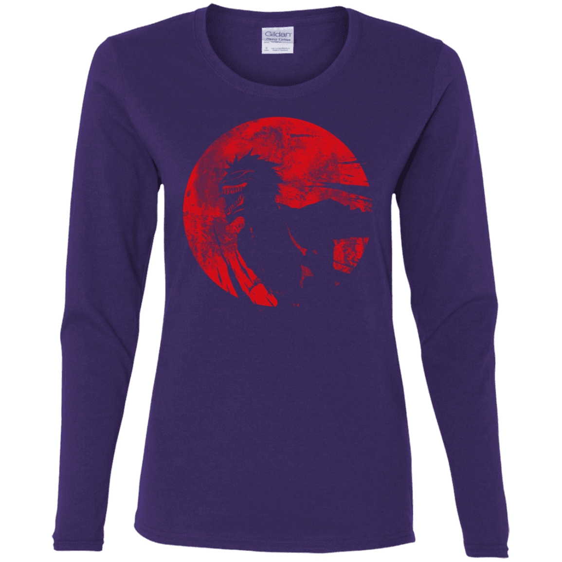 T-Shirts Purple / S Shinigami Mask Women's Long Sleeve T-Shirt