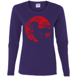 T-Shirts Purple / S Shinigami Mask Women's Long Sleeve T-Shirt