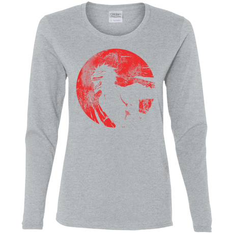 T-Shirts Sport Grey / S Shinigami Mask Women's Long Sleeve T-Shirt