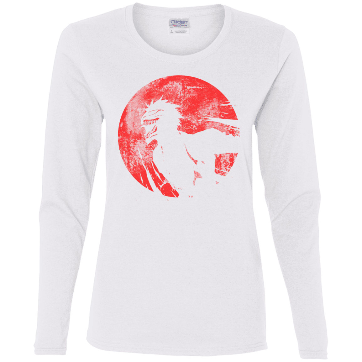 T-Shirts White / S Shinigami Mask Women's Long Sleeve T-Shirt