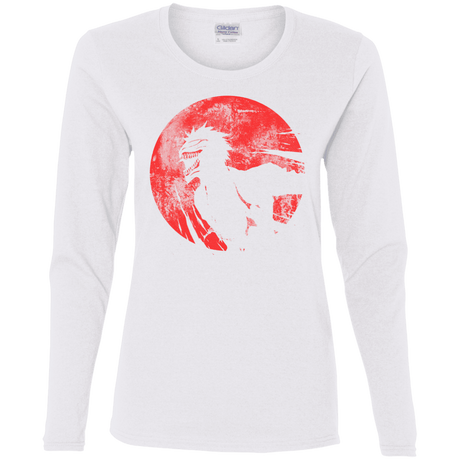 T-Shirts White / S Shinigami Mask Women's Long Sleeve T-Shirt