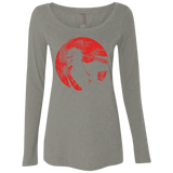 T-Shirts Venetian Grey / S Shinigami Mask Women's Triblend Long Sleeve Shirt