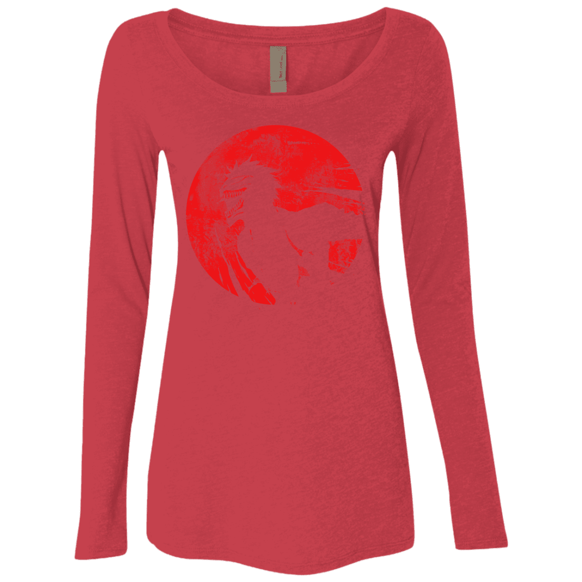 T-Shirts Vintage Red / S Shinigami Mask Women's Triblend Long Sleeve Shirt