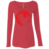 T-Shirts Vintage Red / S Shinigami Mask Women's Triblend Long Sleeve Shirt