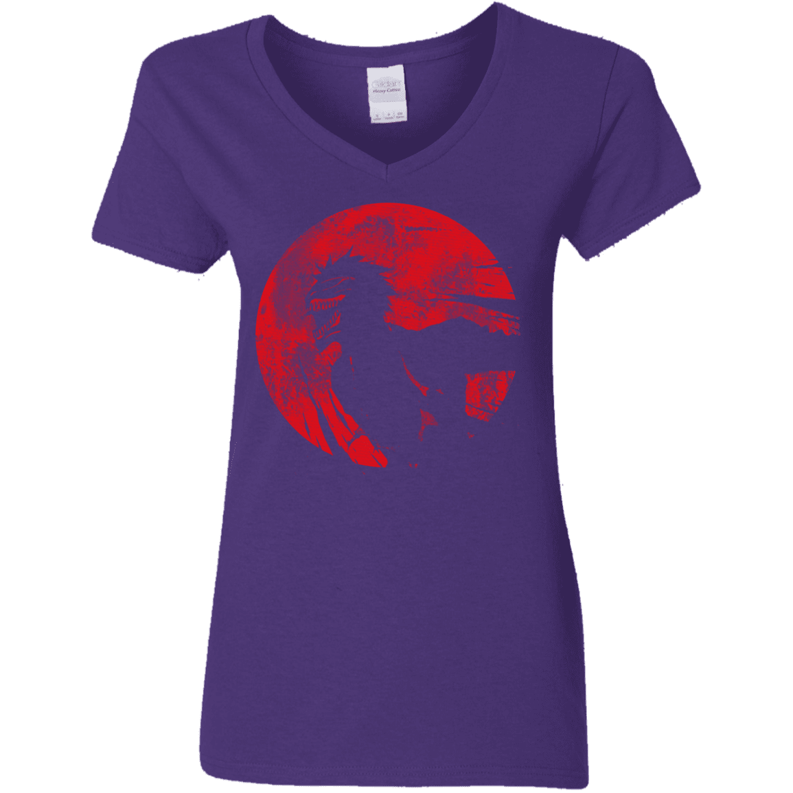 T-Shirts Purple / S Shinigami Mask Women's V-Neck T-Shirt