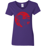 T-Shirts Purple / S Shinigami Mask Women's V-Neck T-Shirt