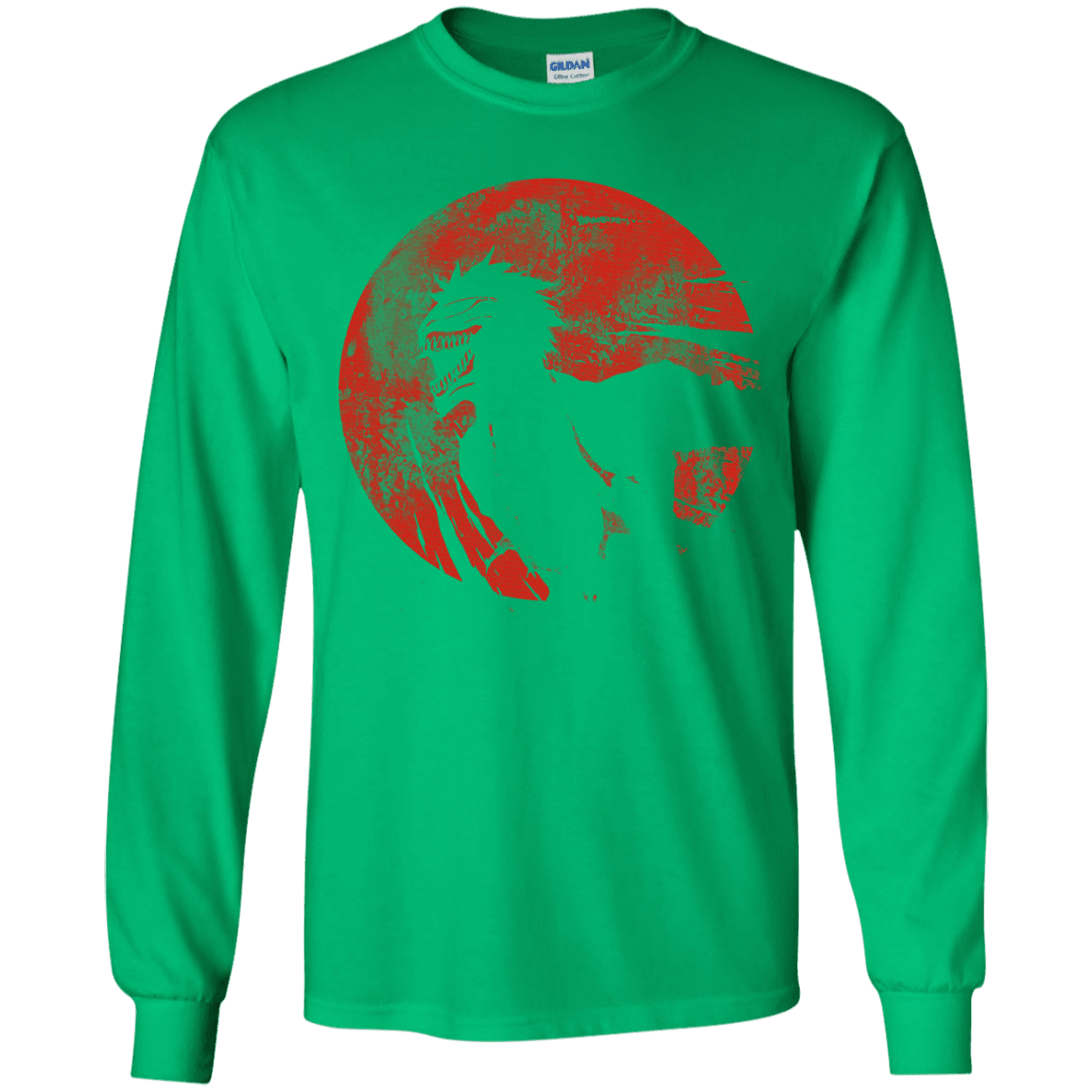 T-Shirts Irish Green / YS Shinigami Mask Youth Long Sleeve T-Shirt