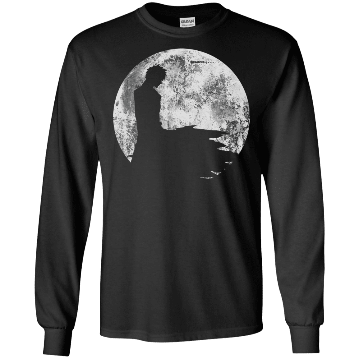 T-Shirts Black / S Shinigami Moon Men's Long Sleeve T-Shirt