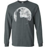 T-Shirts Dark Heather / S Shinigami Moon Men's Long Sleeve T-Shirt