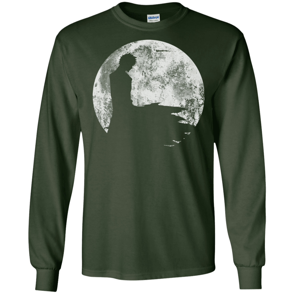 T-Shirts Forest Green / S Shinigami Moon Men's Long Sleeve T-Shirt