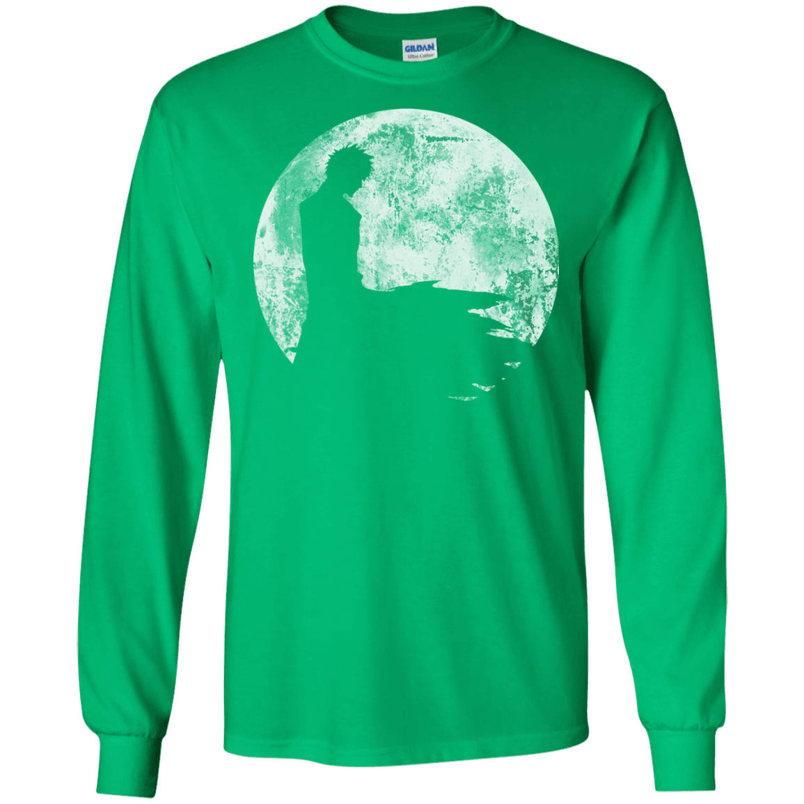 T-Shirts Irish Green / S Shinigami Moon Men's Long Sleeve T-Shirt