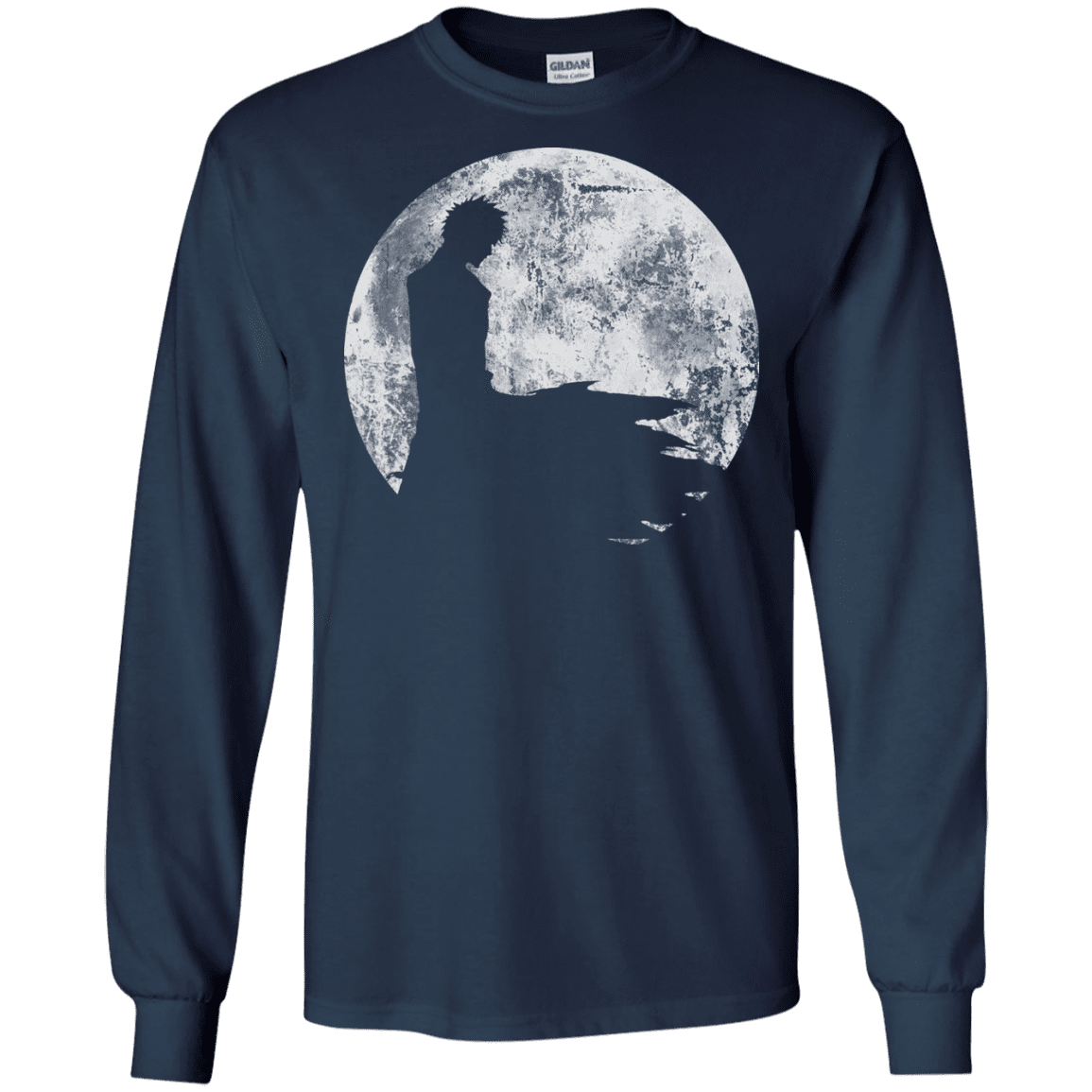 T-Shirts Navy / S Shinigami Moon Men's Long Sleeve T-Shirt