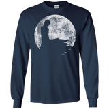 T-Shirts Navy / S Shinigami Moon Men's Long Sleeve T-Shirt