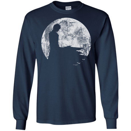 T-Shirts Navy / S Shinigami Moon Men's Long Sleeve T-Shirt