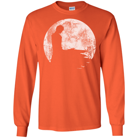 T-Shirts Orange / S Shinigami Moon Men's Long Sleeve T-Shirt