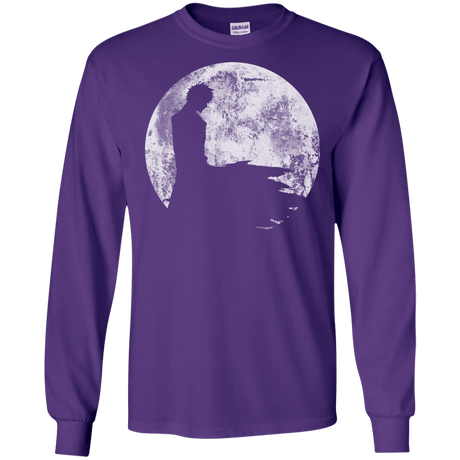 T-Shirts Purple / S Shinigami Moon Men's Long Sleeve T-Shirt