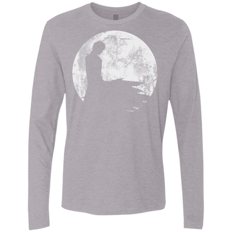 T-Shirts Heather Grey / S Shinigami Moon Men's Premium Long Sleeve