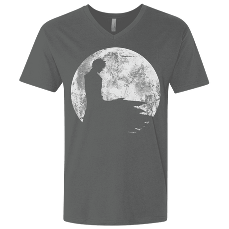 T-Shirts Heavy Metal / X-Small Shinigami Moon Men's Premium V-Neck