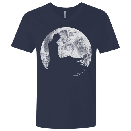 T-Shirts Midnight Navy / X-Small Shinigami Moon Men's Premium V-Neck