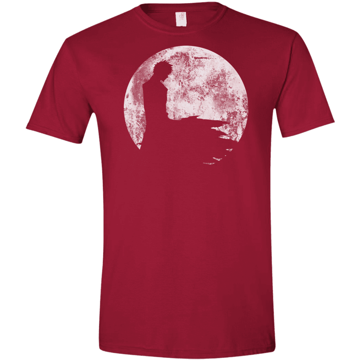 T-Shirts Cardinal Red / S Shinigami Moon Men's Semi-Fitted Softstyle