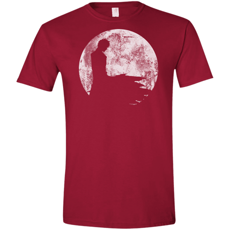 T-Shirts Cardinal Red / S Shinigami Moon Men's Semi-Fitted Softstyle