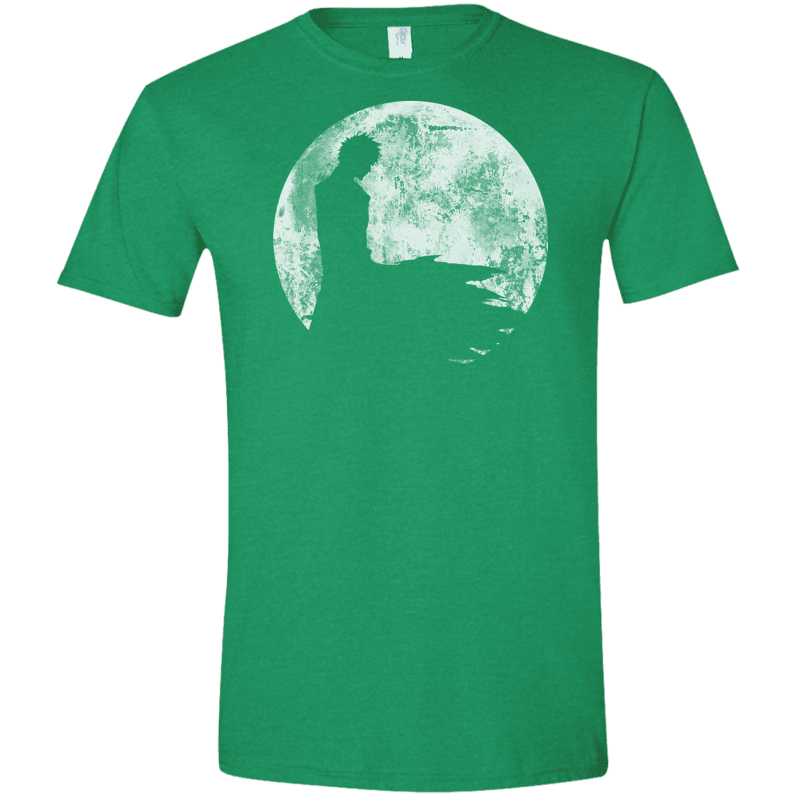 T-Shirts Heather Irish Green / S Shinigami Moon Men's Semi-Fitted Softstyle