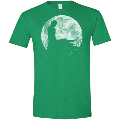 T-Shirts Heather Irish Green / S Shinigami Moon Men's Semi-Fitted Softstyle